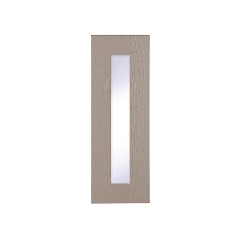 Cooke And Lewis Carisbrooke Taupe Tall Glazed Cabinet Door W300mm Diy