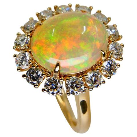 Fire Opal Gold Ring For Sale At 1stdibs