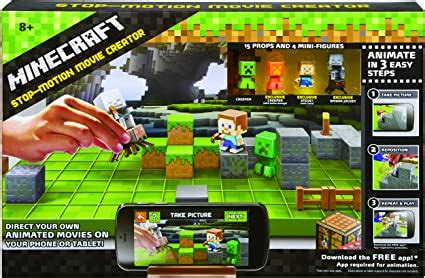 Minecraft Stop Motion Animation Studio Playset Amazon Co Uk Toys Games