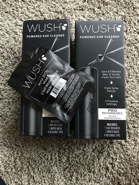 Two New Blackwolf Wush Powered Ear Cleaner Triple Spray Rechargeable