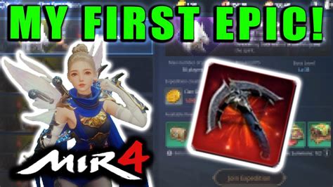 MIR4 EPIC WEAPON CRAFTING My First Epic SO MANY MATERIALS Giveaway