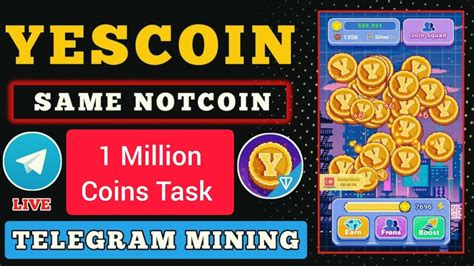 Yescoin Mining Guide Million Coins Task Completed Free Airdrop