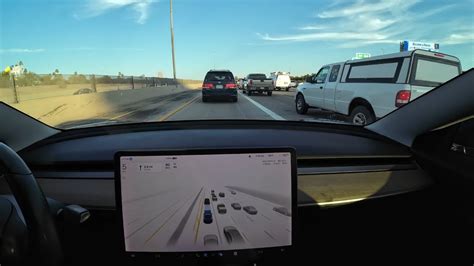 Tesla FSD 11 4 9 Gets Caught In Rush Hour Traffic And Construction