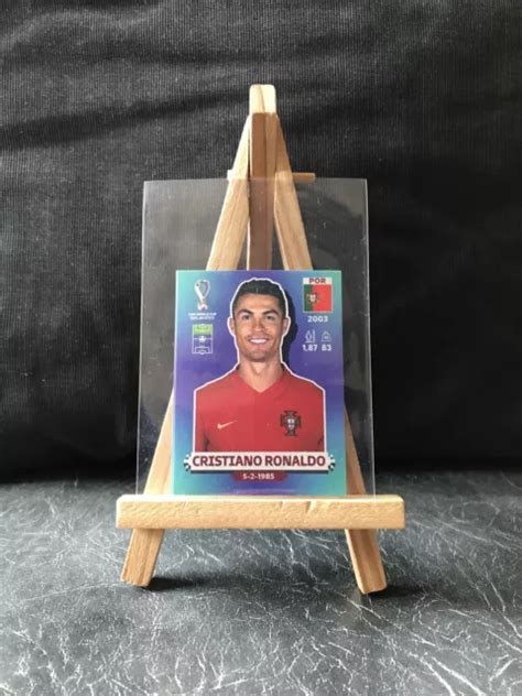 Panini Fifa World Cup Qatar Cristiano Ronaldo Sticker Por Mint