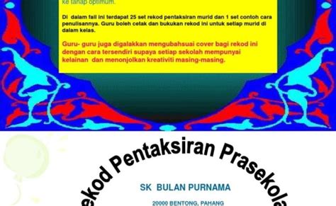 Contoh Kad Nama Murid Prasekolah Kendratarorollins