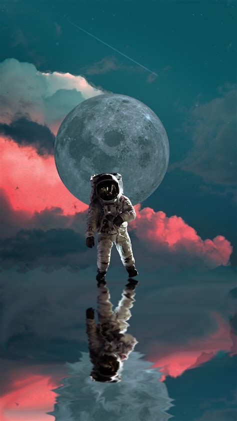 1080x1920 astronaut, artist, artwork, digital art, hd for Iphone 6, 7 ...