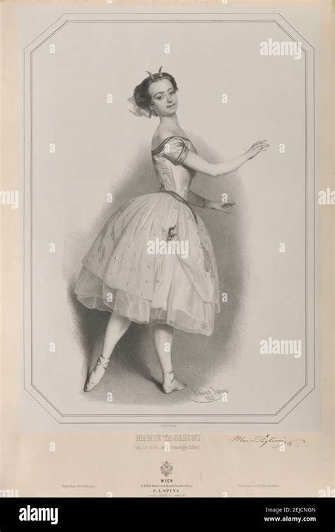 Portrait Of The Ballerina Marie Taglioni As Satanella