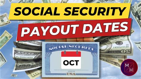 Social Security Update October Social Security Payout Dates Ssa