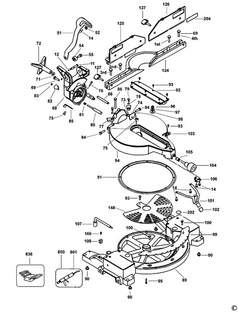 DeWalt DW706 Type 1 Mitre Saw Spare Parts Part Shop Direct