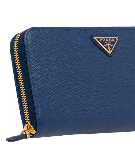 Bluette Large Saffiano Leather Wallet Prada