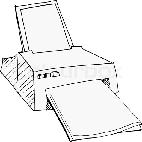 Printer Clip Art Black And White