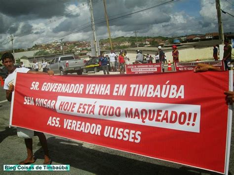 Dia De Protestos E Reivindica Es Em Timba Ba Coisas De Timba Ba E Regi O