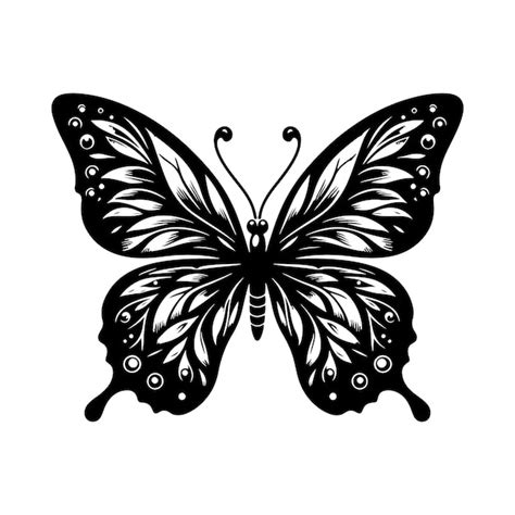 Premium Vector Butterfly Silhouette Illustration Vector