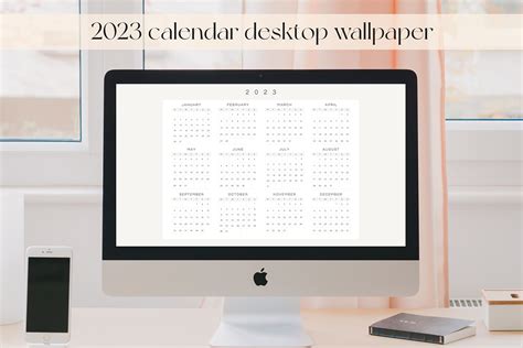 2023 Calendar Wallpapers (Monday Start) Graphic by artbygenesisstudio ...