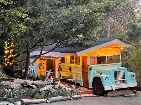 This Charming School Bus Is A Tiny Home You Can Rent On Airbnb