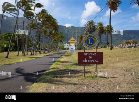 Kalaupapa Peninsula Molokai Hawaii Stock Photo Alamy