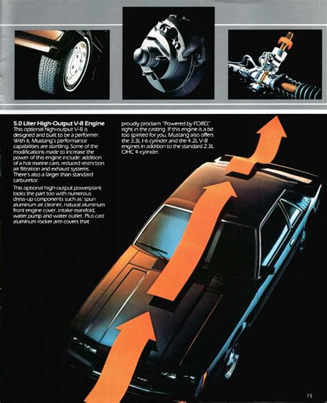 1982 ford mustang brochure