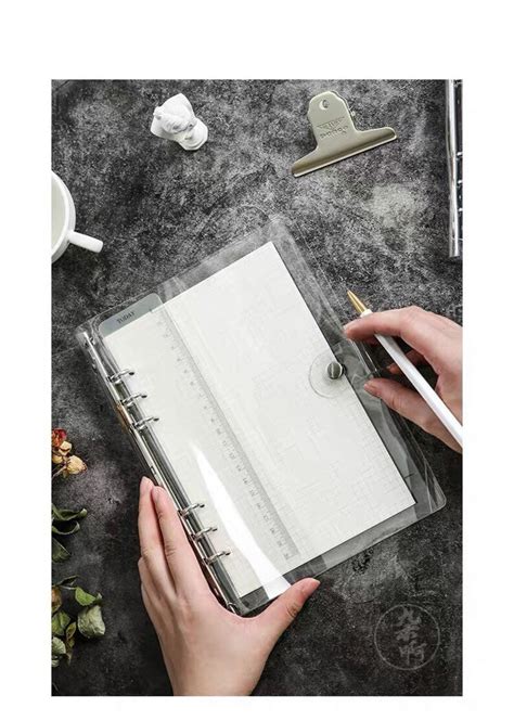 A5 Personal A7 PVC Planner Transparent Planner Binder 6 Etsy