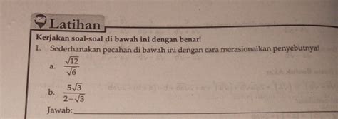 Solved Latihan Kerjakan Soal Soal Di Bawah Ini Dengan Benar