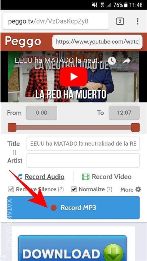 Cómo descargar el MP3 de un vídeo de YouTube en tu móvil