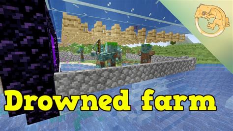 SUPER Simple Trident And Drowned Farm For Minecraft YouTube