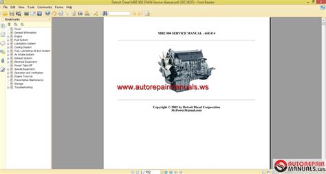 Detroit Diesel Mbe 900 Epa04 Service Manual Auto Repair Manual Forum Heavy Equipment Forums