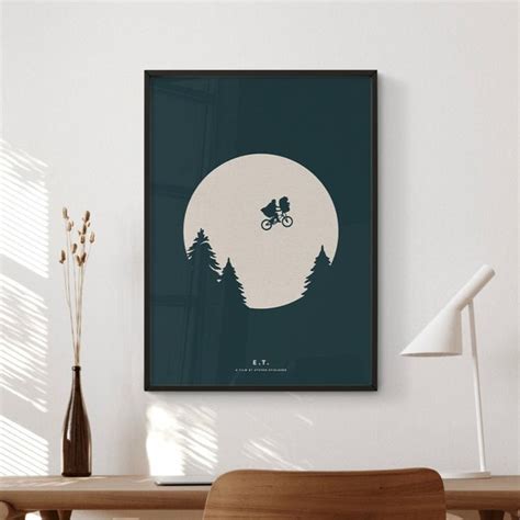 E.T. Movie Poster Digital Download Minimalist Movie Poster - Etsy