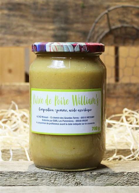 Purée de Poire William s Ma Ferme En Ville