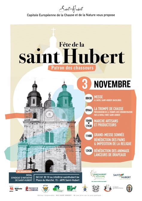 FÊte De La Saint Hubert Jeudi 3 Novembre Marché De 10 à 17 H30 Le