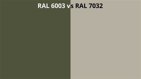 Ral 6003 Vs 7032 Ral Colour Chart Uk