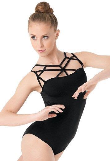 New Dance Bodysuit Leotard Black Cage Style Size Lc 12 13 Cl Dance Leos