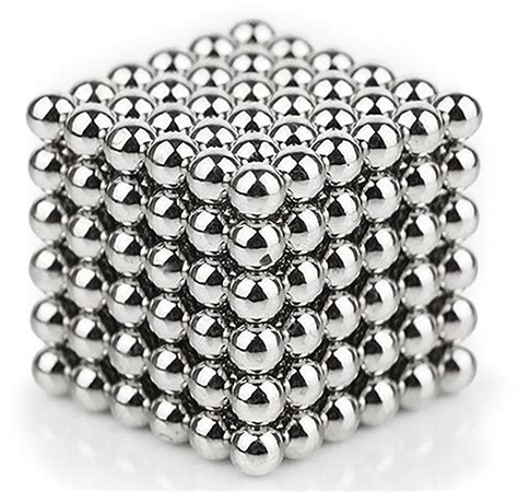 metal cube ball  white background