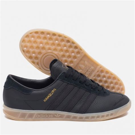 Кроссовки adidas Originals Hamburg Core Black/Gum. Article: S74835 ...