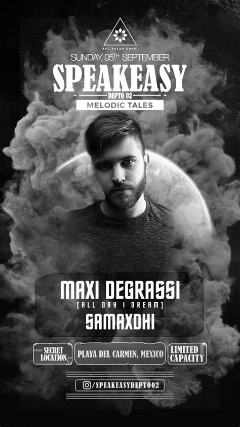 Maxi Degrassi Melodic Tales At Speakeasy Tickets Playa Del Carmen