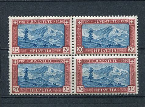 Timbres Suisse 1929 Pro Juventus X 4 Voir Photos Kaufen Auf Ricardo