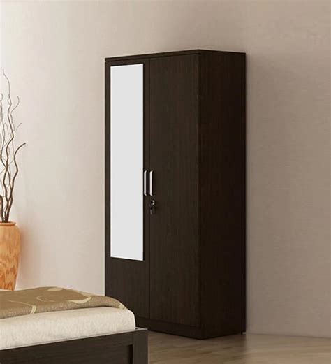 Door Wooden Wardrobe With Mirror Wardobe Pedia