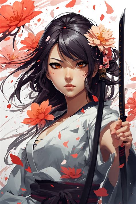 a beautiful anime girl warrior with katana by shuhdi on DeviantArt