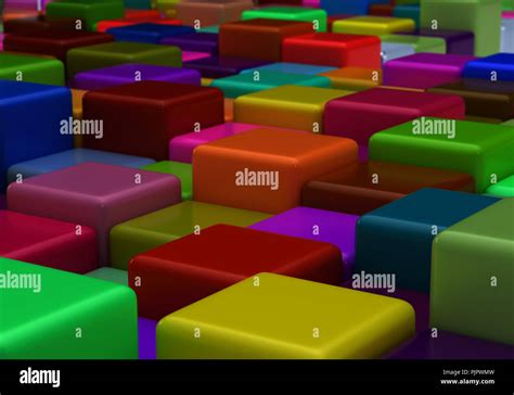 Colorful Background With Cubes Stock Photo Alamy