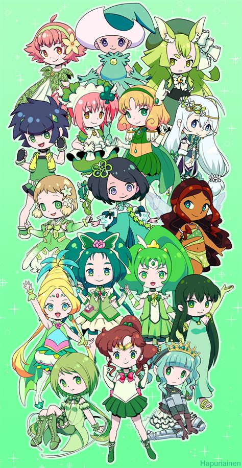 Green Magical Girls By Hapuriainen On Deviantart