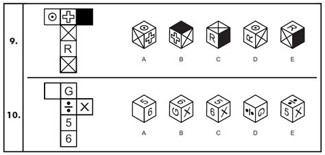 Non Verbal Reasoning Paper Nets Shapes Solved