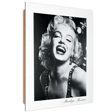 Tableau Bois Photographie De Marilyn Monroe Riant Leroy Merlin