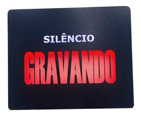 Placa Sil Ncio Gravando P Est Dios Promo O Lan Amento Frete Gr Tis