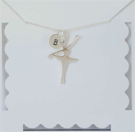 Sterling Silver Ballerina Necklace Ballet Dancer Necklace Etsy