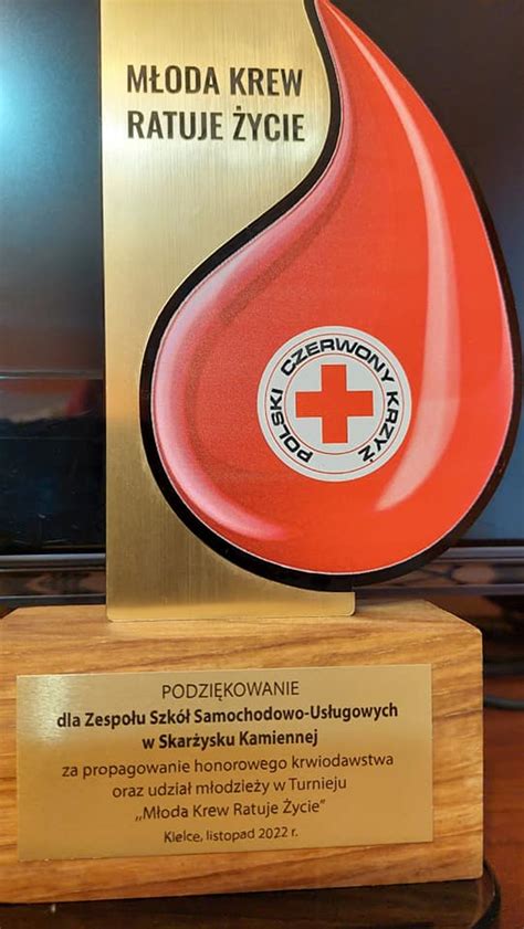 Polski Czerwony Krzy Honorowe Krwiodawstwo Podzi Kowanie Kielce