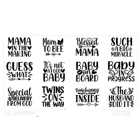 Pregnancy Svg Bundle Funny Pregnancy Quotes Svg Pregnant S Inspire Uplift