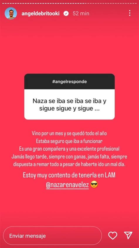 Juan Gualtieri On Twitter Sorpresivo Elogio De Angel De Brito A