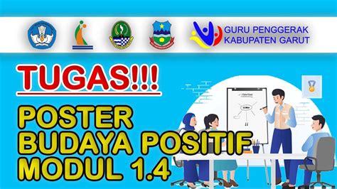 Poster Budaya Positif Modul Guru Penggerak Youtube