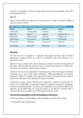 The Biopharmaceutics Classification System PDF