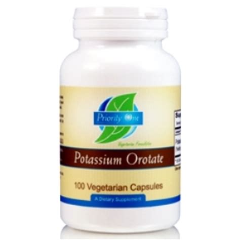 Potassium Orotate 500mg 100c By Priority One