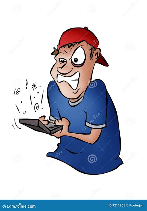 Angry Gamer Royalty Free Stock Photo Image 9211205